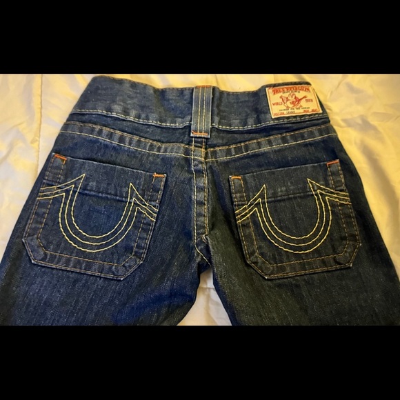 Y2K VINTAGE True Religion Sammy Jeans Women's Size 24, Dark Rinse, Low Rise - Picture 6 of 14